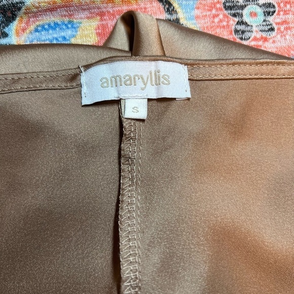 Amaryllis Nora Satin Slip Dress Size Small - Picture 6 of 10